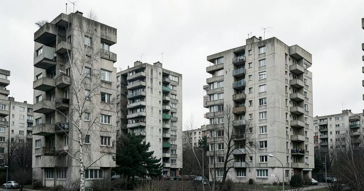 Immeubles collectifs des quartiers périphériques à Aubagne